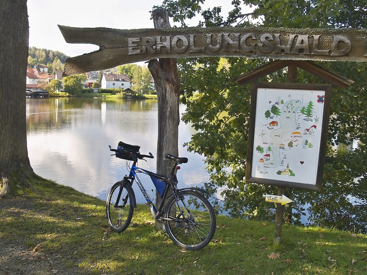 O svačinu na břehu Herrensee jsem se rozdělil...